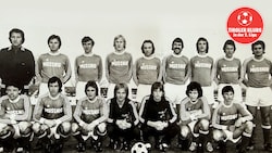 Trainer Dolfi Blutsch (l. h.) führte Lienz 1975 bis in das Cup-Semifinale.