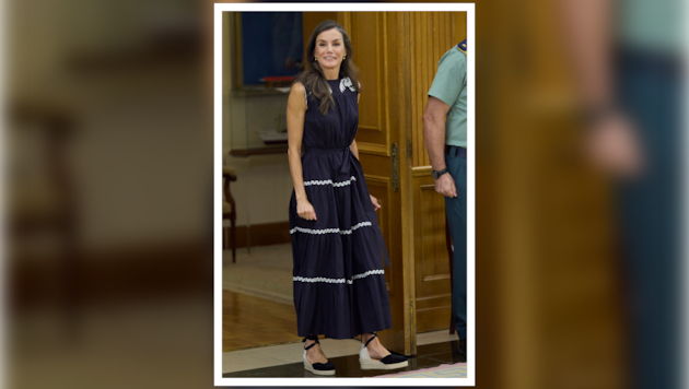 Bereits Tradition: Sobald die Temperaturen steigen, greift Königin Letizia zu ihren geliebten ...