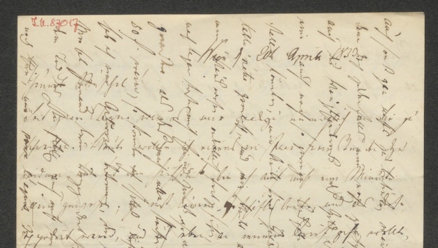 Der Brief Joseph Christian von Zedlitz wartet noch immer auf Transkription – wie viele hundert ...