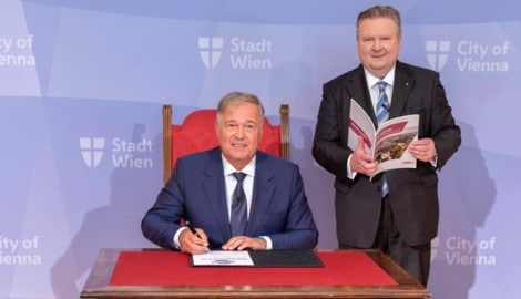 Walter Ruck (li.) mit Michael Ludwig: „Wenn die SPÖ ihre Vormachtstellung erhalten will, dann ...
