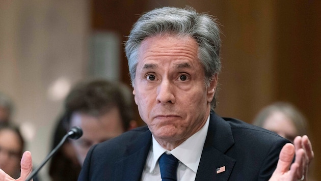 Der ehemalige US-Außenminister Antony Blinken sieht ein Munitionsproblem im Iran-Krieg.