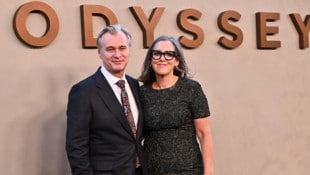 Christopher Nolan mit seiner Frau Emma Thomas bei der New Yorker Premiere seines neuen ...