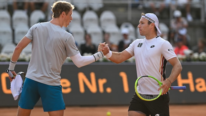 Lucas Miedler (rechts) und Marc Polmans.