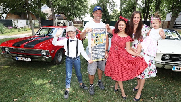 Im Kurpark in Bad Sauerbrunn leben die 1950er-Jahre auf. Musik, Outfit und Lifestyle von damals ...