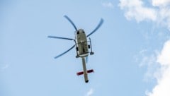Die beiden verletzten Alpinisten mussten mit dem Rettungshubschrauber geborgen werden.