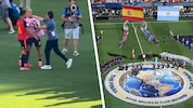 Auch Argentiniens Co-Trainer Roberto Ayala brannten nach dem WM-Finale die Sicherungen durch. 
