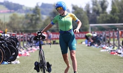 Die Lokalmatadorin Katharina Loidl greift auch heuer wieder beim Trumer Triathlon an.