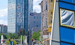 Im High Five Tower am Bulgariplatz in Linz zerbrechen die Fenster.