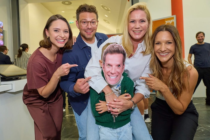 Nahmen Abschied: Furdea, Glanzner, Setzer mit Mini-Danner und Fleißner (v. links).