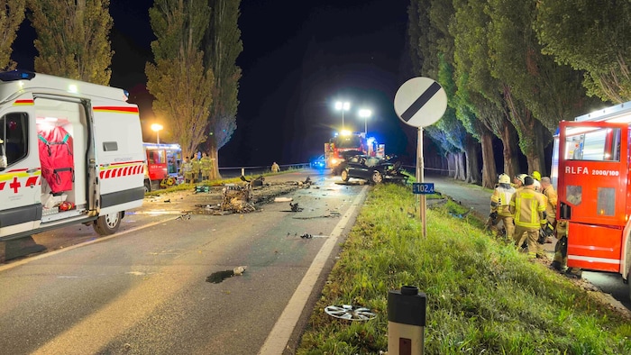 Die bekannte Telfer Allee im Osten der Marktgemeinde sah nach dem tragischen Unfall wie ein ...