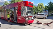 Im Bereich Leipziger Platz kam es am Vormittag zur Kollision mit einem Lkw.