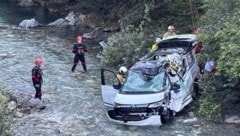 Das Rote Kreuz, die Wasserrettung und die Feuerwehr waren beim Unfall in der Großarler Ache ...