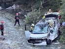 Das Rote Kreuz, die Wasserrettung und die Feuerwehr waren beim Unfall in der Großarler Ache ...