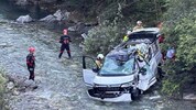 Das Rote Kreuz, die Wasserrettung und die Feuerwehr waren beim Unfall in der Großarler Ache ...