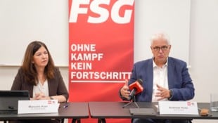 ÖGK-Obmann Andreas Huss und AK-Vizepräsidentin Manuela Auer fordern von der Landesregierung mehr ...