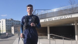 Der 15-jährige Erik Stefan aus Mödling hört auch nach seiner WM-Challenge nicht mit dem Laufen ...
