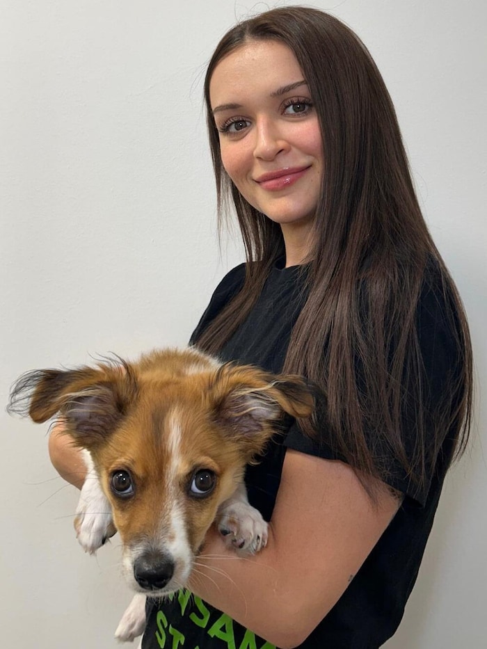 Auch so ein tragischer Fall: Hund „Pinkie“, erst 15 Wochen alt, kam viel zu früh von der Mutter ...