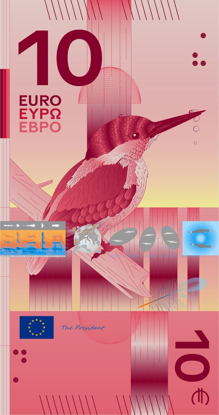 10-Euro-Schein: Eisvogel
