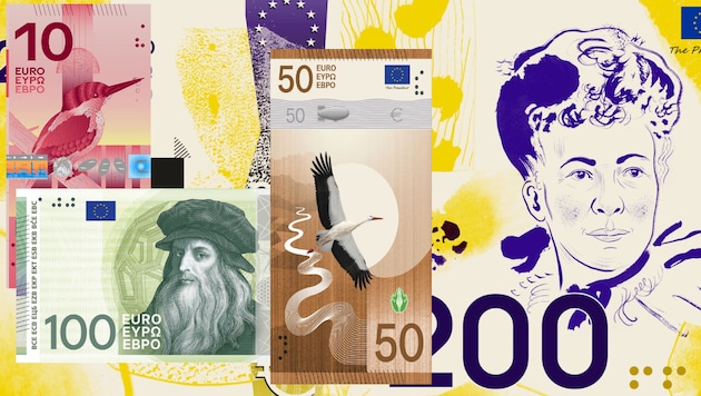 Die Brücken und Tore auf den aktuellen Scheinen haben ausgedient – unser Geld bekommt ein neues ...