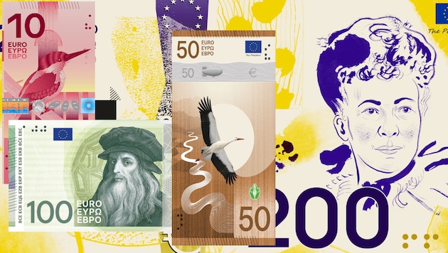 Die Brücken und Tore auf den aktuellen Scheinen haben ausgedient – unser Geld bekommt ein neues ...