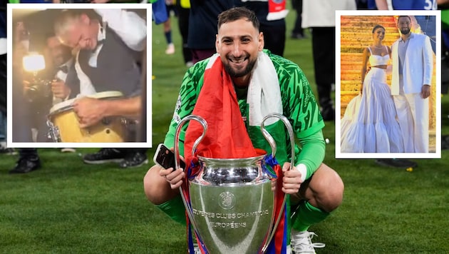 Haaland-Überraschung für Gianluigi Donnarumma und seine Partnerin Alessia Elefante.