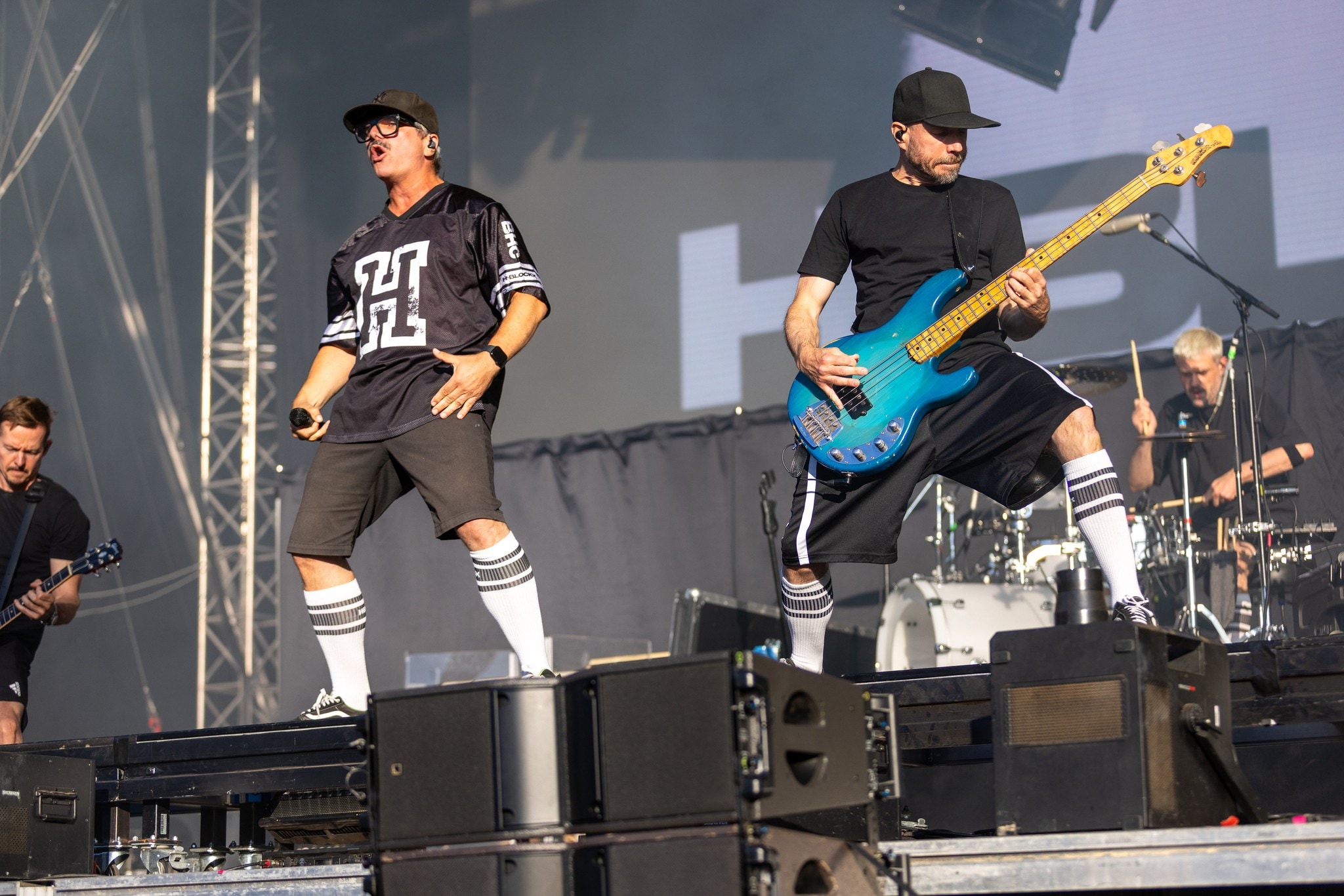 Die legendären H-Blockx heizten als Vorband dem Publikum ein.