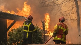 Die verheerenden Waldbrände in Südeuropa halten am Samstag die Behörden und Löschtrupps weiter ...