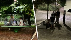 Eine Gruppe Jugendlicher mache im Meidlinger Miep-Gies-Park die ganze Nacht Lärm, beschwert sich ...