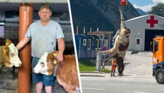 Am vergangenen Dienstag kam es zu dem Tierdrama. Am Tag darauf musste ein Hubschrauber ausücken.