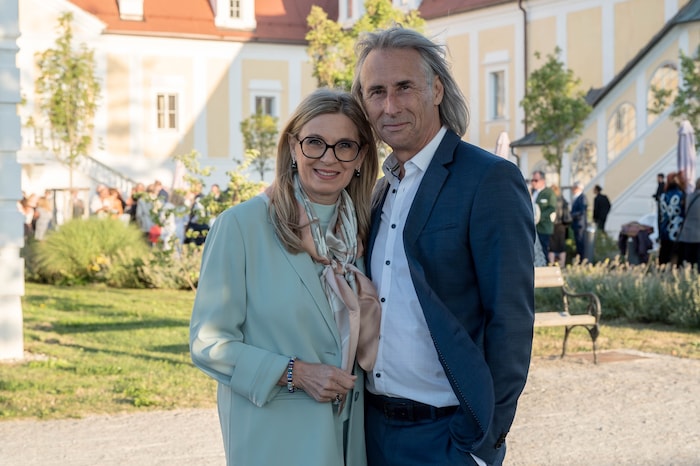 Christa Kummer mit Ehemann Franz in Langenlois