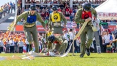 Die Mannschaft aus Bad Mühllacken beim Siegeslauf