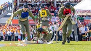 Die Mannschaft aus Bad Mühllacken beim Siegeslauf