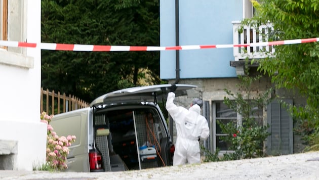 Die Spurensicherung war mehrere Stunden vor Ort.