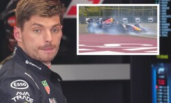 Max Verstappen drehte sich kurz vorm Finish.