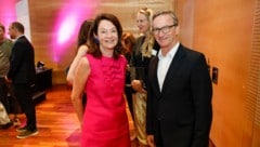 Corinne Flick ist Initiatorin des Denker- Forums. Galerist Thaddaeus Ropac schaute auch im ...
