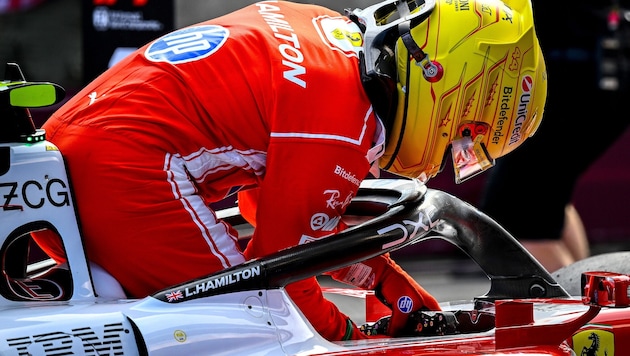 Lewis Hamilton was penalized with a three-place grid drop.