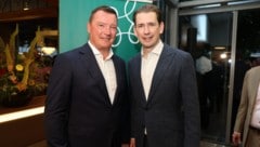 Markus Friesacher und Sebastian Kurz luden zum vierten Mal zu Schinkenfleckerl und Gin Tonic.