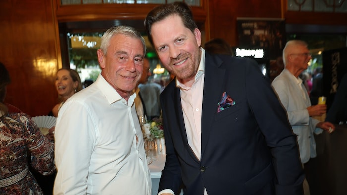 Ex-Raiffeisen-Chef Heinrich Schaller mit Daniel Serafin