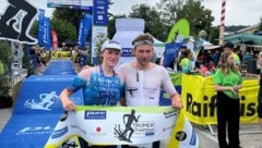 Caroline Pohle und Leon Pauger heißen die Sieger der Mitteldistanz 2026 beim Trumer Triathlon.