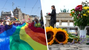 Nach dem Anschlag auf die Pride-Party in Berlin fürchtet man nun Nachahmungstäter. In Amsterdam ...