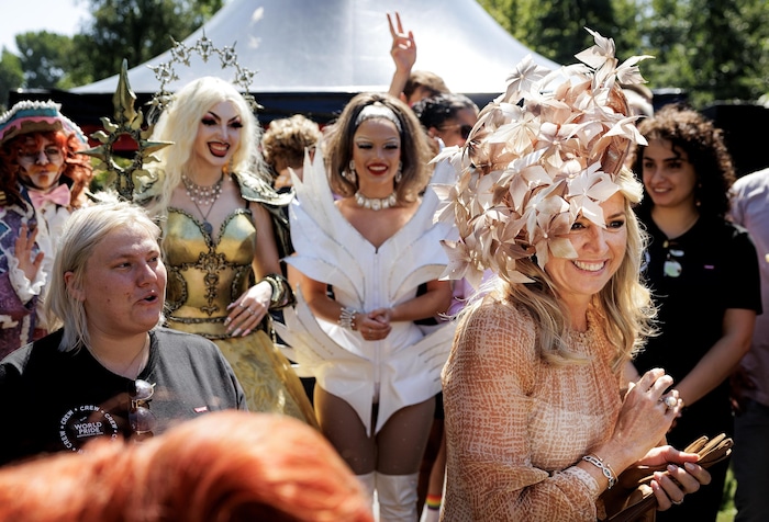 Königin Maxima hatte am Samstag die „World Pride“ in Amsterdam eröffnet. Nun fürchtet man ...