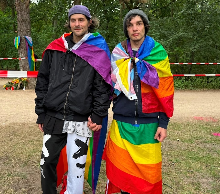 Marlon und Christian hörten einen lauten Knall und einen Riesenschrei.