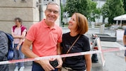 Ernst und Angelika sind extra aus dem Pinzgau angereist, um dem Treiben einmal zuzusehen ...