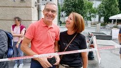 Ernst und Angelika sind extra aus dem Pinzgau angereist, um dem Treiben einmal zuzusehen ...