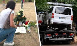 Trauer und Bestürzung in Berlin. Die Wienerin Patrizia (li.) am Tag nach dem Anschlag