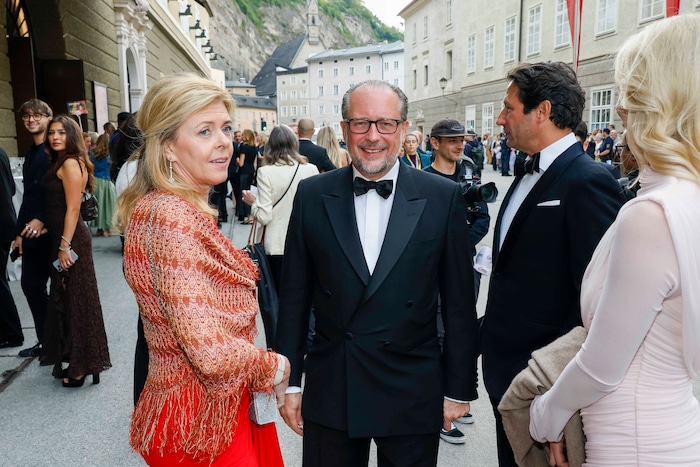 Alexander Schallenberg (mittig) war zum Scherzen aufgelegt.