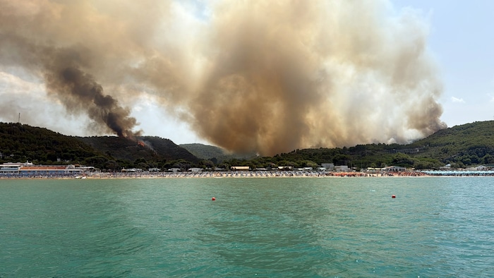 Die Brände bedrohen Urlaubsorte an der Adria (im Bild Peschici).