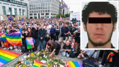 Für viele ist völlig unverständlich, wie der mutmaßliche Täter (rechts im Bild) noch auf freiem ...