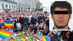 Für viele ist völlig unverständlich, wie der mutmaßliche Täter (rechts im Bild) noch auf freiem ...
