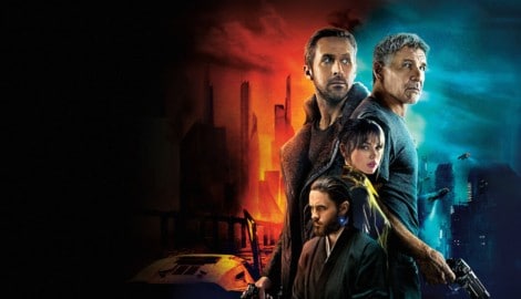 Starbesetzung bei „Blade Runner 2049“: Ryan Gosling, Harrison Ford, Ana de Armas und Jared Leto.